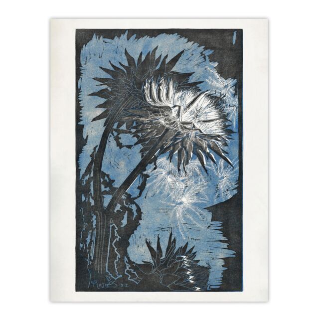 "Artichoke Stylised Flower Bloom Reijer Stolk Huge Wall Art Poster Print 24X32"""
