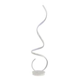 Living and Home LED Spiral Floor Lamp with White Light - White