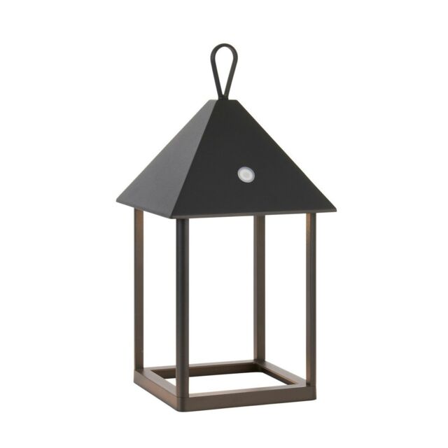 Hoot Integrated LED Table Lamp Matt Black, Clear Glass, IP44