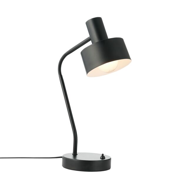 Nordlux Matis Indoor Table Lamp Black Metal E27 On-Fixture Switch - Mains Powered, IP20 Black Black
