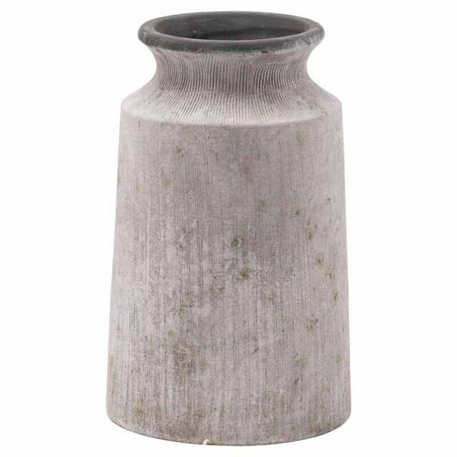 Bloomville Urn Vase - Ceramic - L19 x W19 x H31 cm - Stone Grey