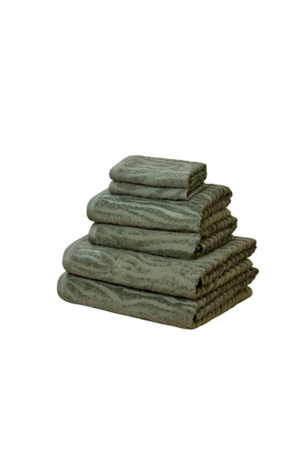 Safari 6 Piece Cotton Towels Bale Set Soft and Absorbent Green Bath towel