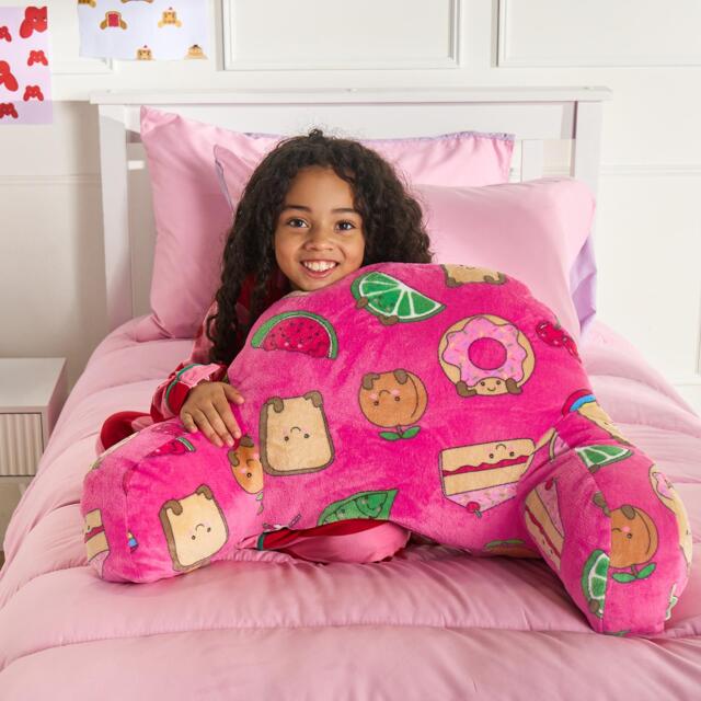 OHS Kids Sweetie Pie Print Cuddle Cushion Reading Pillow