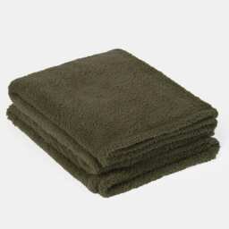 OHS Soft Plush Teddy Fleece Throw Blanket, 200x240cm - Woodland Green