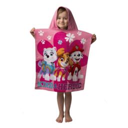 Paw Patrol Childrens/Kids Kind And Heroic Hooded Towel - Pink - One Size Pink One size