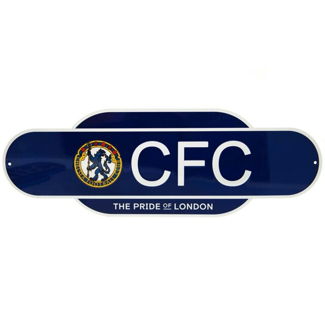 Chelsea FC The Pride Of London Retro Hanging Sign - Blue/White - One Size