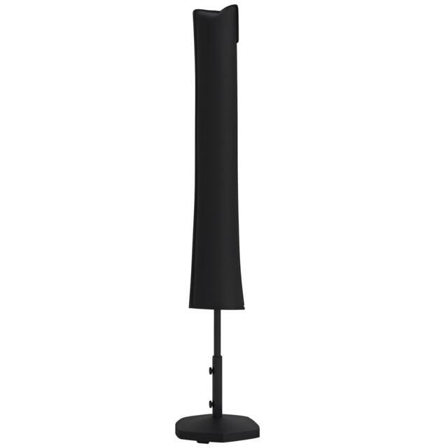 Outsunny Parasol Cover, Cantilever Umbrella Cover for 23.5 m Parasols, 420D Oxford Fabric Banana Umbrella Protector with Zipper for Outdoor Garden, Patio, Black