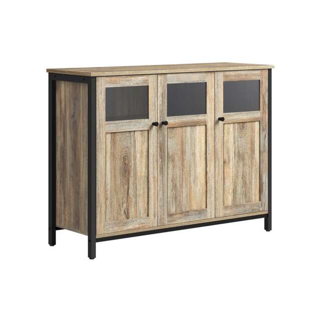 Multipurpose Kitchen Sideboard Buffet Cabinet With Doors Turquoise