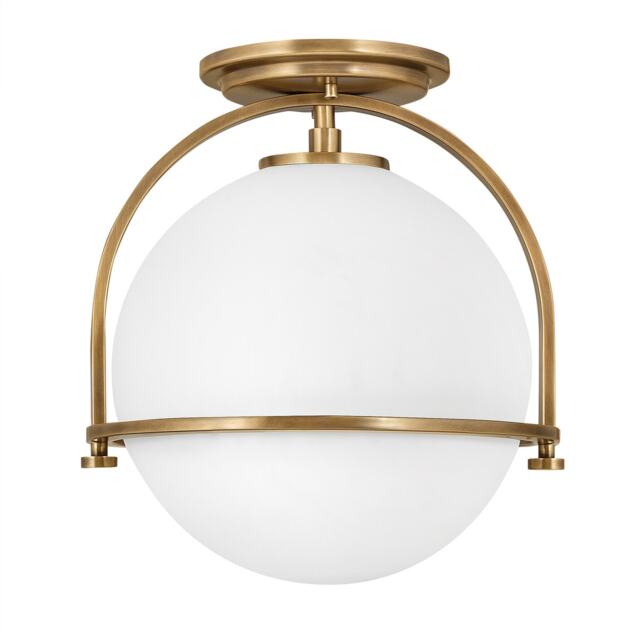 Hinkley Somerset Globe Ceiling Light Heritage Brass