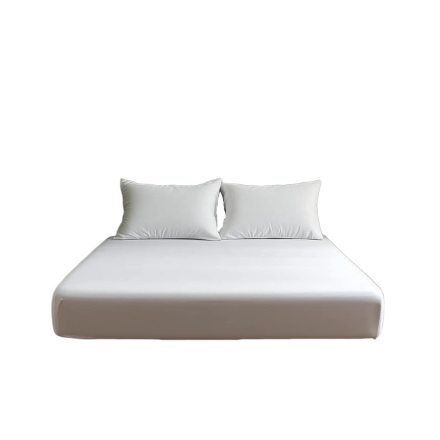 Luxury 400TC Sateen Soft Touch Hotel Quality Fitted Sheet Bed Linen 40cm Extra Deep Skirt White Single