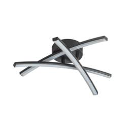 Yardley - Black LED Flush Ceiling Light Black 1