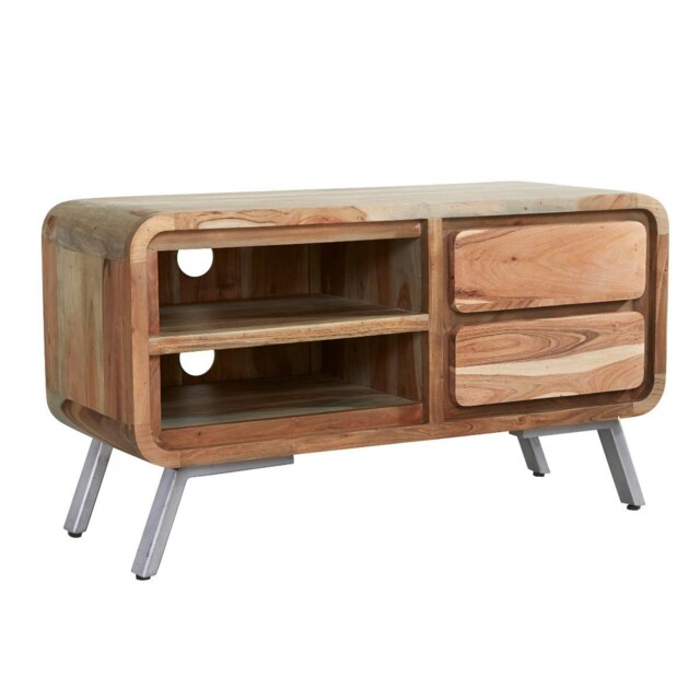 Aaron Metal and Wood Medium TV Unit Brown 1