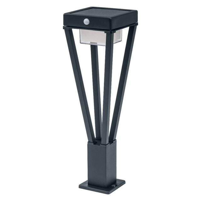 Osram ENDURA Solar Bollard Light With Sensor 50cm Black