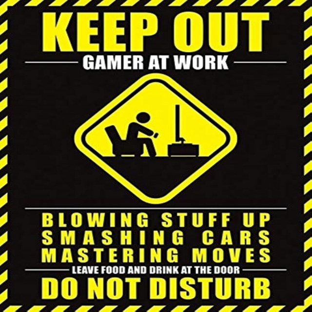 Gamer At Work (Do Not Disturb) Mini Poster - Poster / Prints