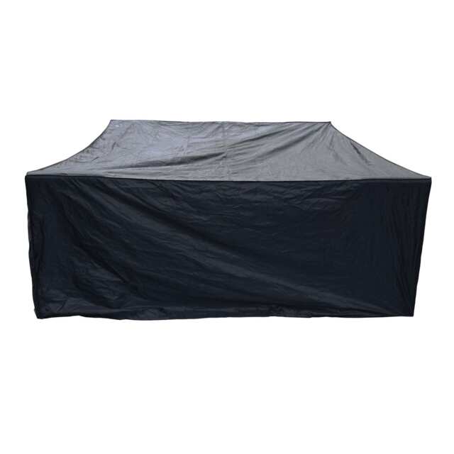 KCT Weatherproof Outdoor Garden Patio Rattan Furniture Cover Square - 150 x 150 x 75cm Black 1