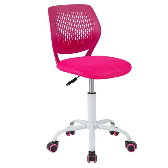 COSTWAY Ergonomic Study Chair Adjustable Height Kids School Desk Chair Rolling Swivel