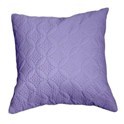 Homescapes Ultrasonic Mauve Quilted Embossed Cushion Cover - 40 x 40 cm Purple Mauve 40 x 40 cm