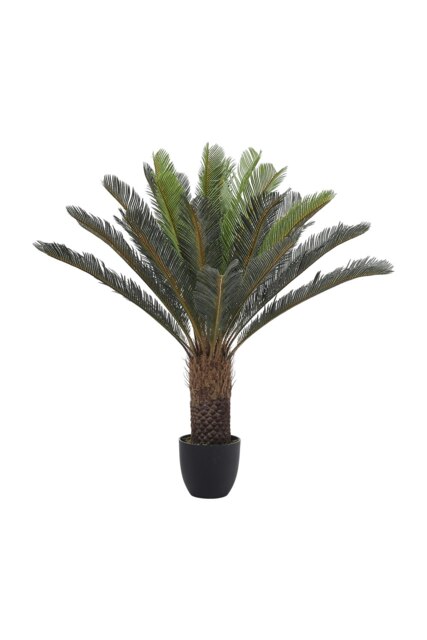 Living and Home Artificial Cycas Tree in Pot for Decoration - 113cm