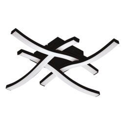 EGLO Basic Cabezas-E Black Steel & Plastic 4 Flame Wall/Ceiling Light, 4000K