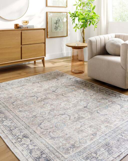 LIVABLISS Becki Owens Darling-Washable Traditional Vintage Boho Rug 160 x 213 cm Grey Brown