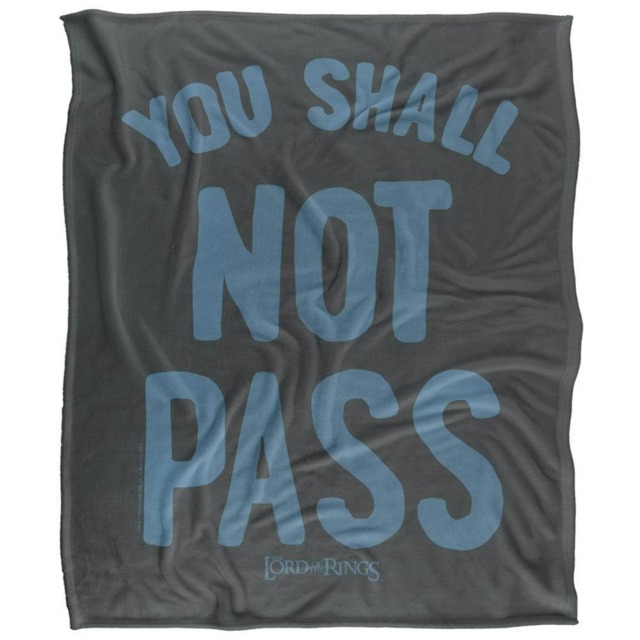 Lord Of The Rings You Shall Not Pass Blanket - Multicoloured - One Size