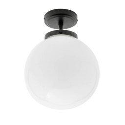 BHS Douro 1 Light Bathroom Ceiling Light Black Black 1