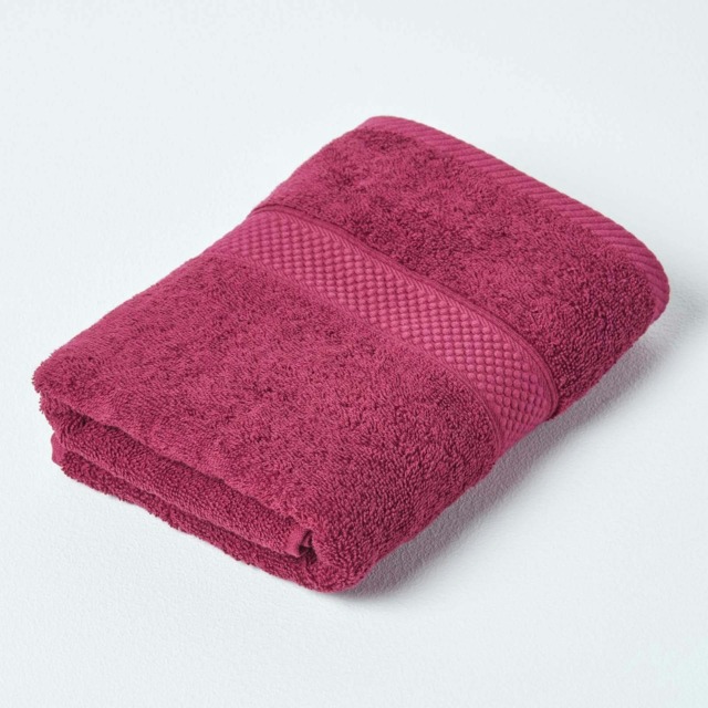 Homescapes Turkish Cotton Hand Towel - Burgundy Red Hand towel