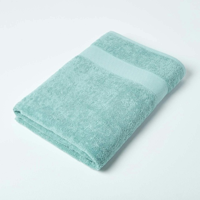 Homescapes Turkish Cotton Jumbo Towel - Sea Green Green