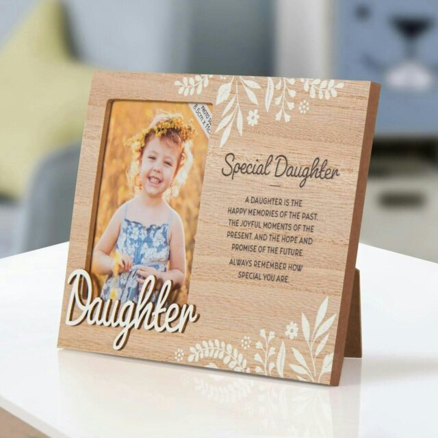 History & Heraldry Pre-Personalised Kids Wooden Picture Frame - Daughter