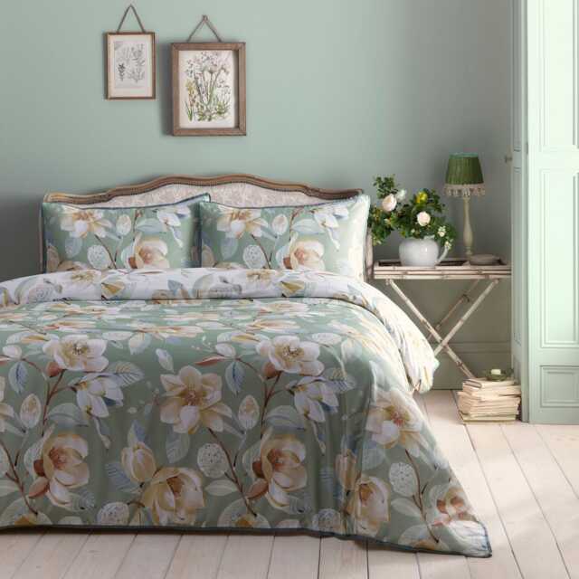 Appletree Eleanor Duvet Cover Set Green