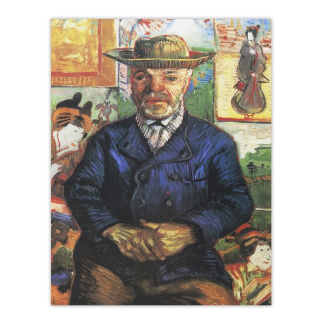 "Portrait of Pere Tanguy Van Gogh Vintage Wall Art Poster Print 12X16"""