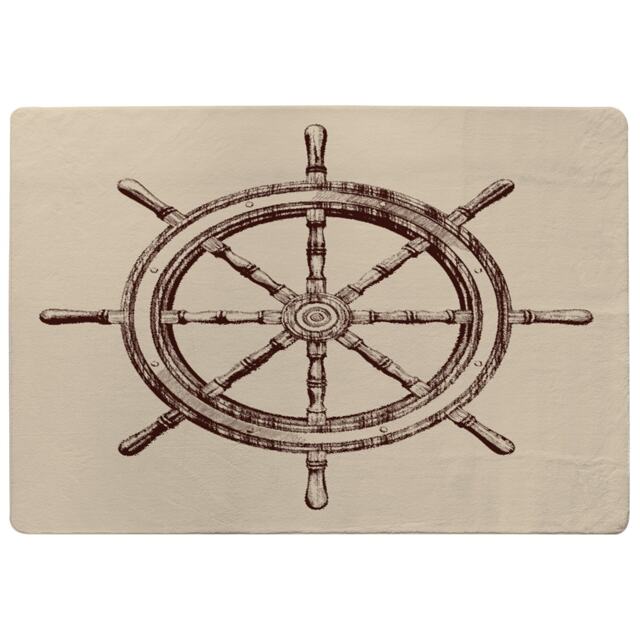Ship Wheel Rug Multi