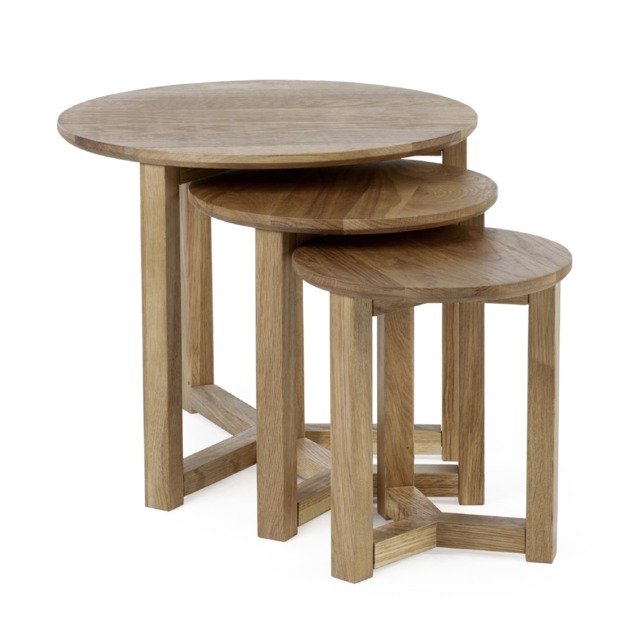 Nordvik Nest Of 3 Tables in Oak