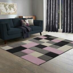 Home Republic Dexter Carved Rug - 120 x 170 Pink