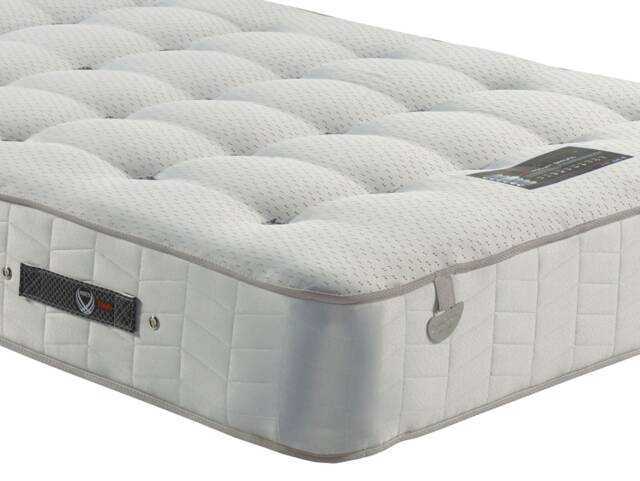 Sareer Pocketo 1000 Cool Blue Pocket Sprung Memory Foam Mattress 5FT White King