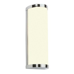 Ice 2 Light Bathroom Wall Light Chrome IP44 with Opal Glass, G9