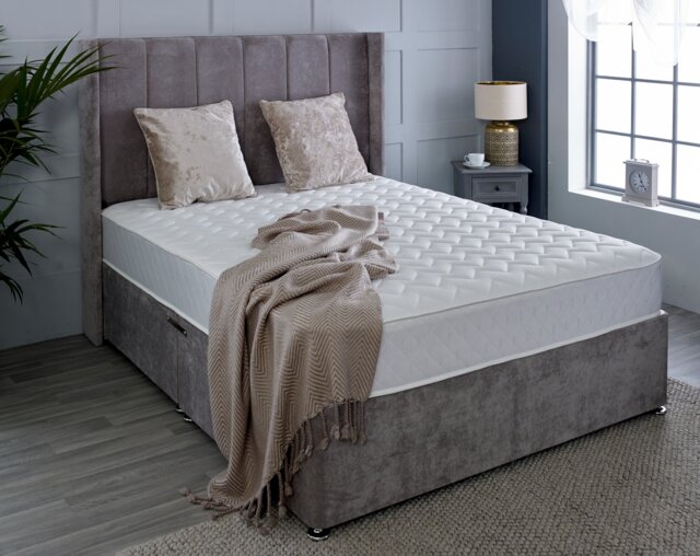 Astral Hybrid Mattress - Soft Feel Cool Touch Quilted Sleep Surface White European Double