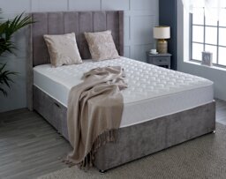 Astral Hybrid Mattress - Soft Feel Cool Touch Quilted Sleep Surface White European Double