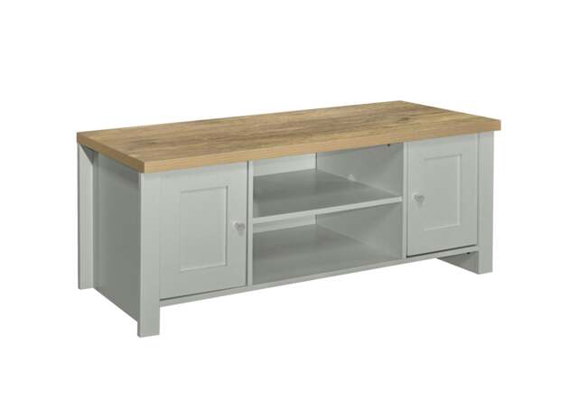 Highgate Large TV Unit Grey Oak