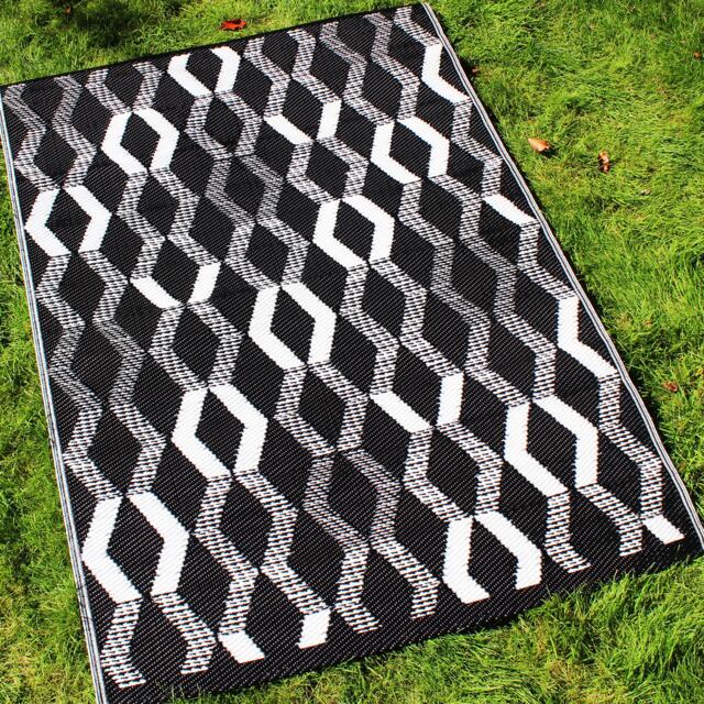 Fusion Rico Outdoor Outdoor Rug Black