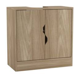 Bathroom Sink Cabinet with Partial Pedestal Brown 60 x 60 x 30 1