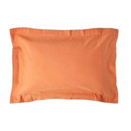 Homescapes Burnt Orange Linen Oxford Pillowcase - King Size Orange King