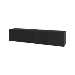 Decortie Combe TV Stand 180x35x38cm Black Wood