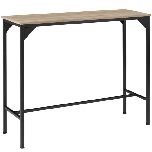 Dining Table Kerry - high, breakfast bar style Brown industrial wood light, oak Sonoma 120 x 40 x 100,50 cm 1