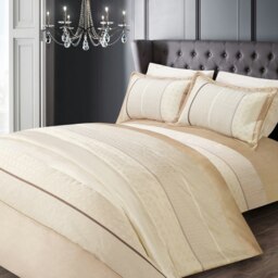 Intimates Pandora Quilted Luxury Bedspread Set Cream Latte Double