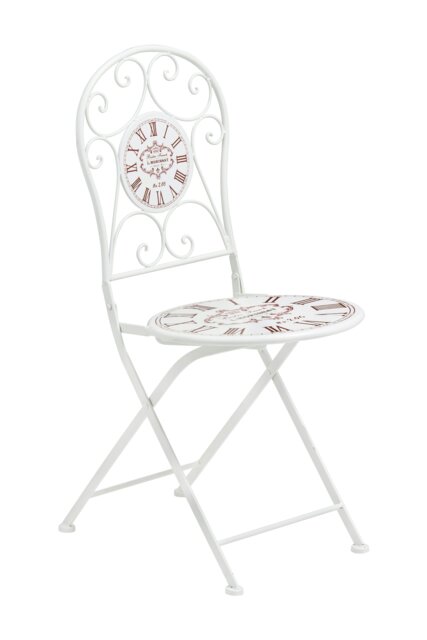 Orsina Cafe Cassis Cream Powder Coated Metal Chair