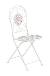 Orsina Cafe Cassis Cream Powder Coated Metal Chair