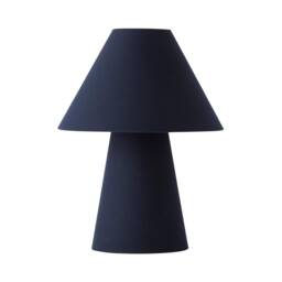 ValueLights Freddie Navy Taper Shade Table Lamp