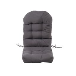 Living and Home Outdoor Waterproof Tufted Swing Seat Cushion - Dark Grey 110x48cm Grey Dark Grey