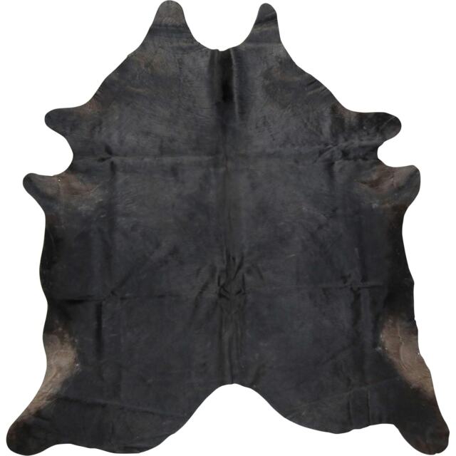 Eastern Counties Leather Exotic Cowhide Leather Rug - Black/Brown - One Size